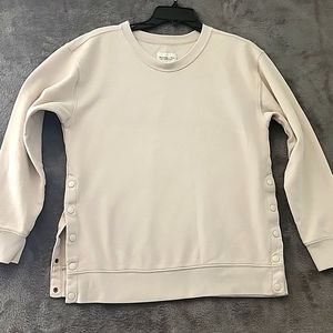 Abercrombie & Fitch Soft Collection fleece Pullover with side snaps. Size S